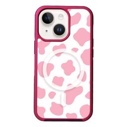 Caseco MagSafe iPhone 13 Pink Cow Print Case - Pink
