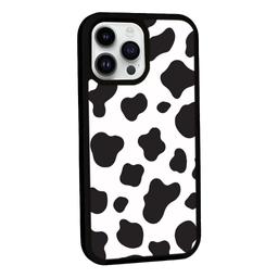 Caseco MagSafe iPhone 13 Pro Black Cow Print Case