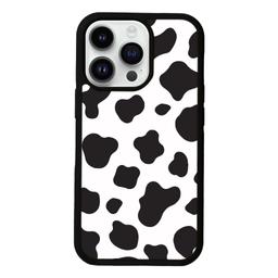 Caseco MagSafe iPhone 13 Pro Black Cow Print Case
