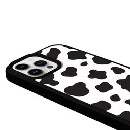 Caseco MagSafe iPhone 13 Pro Black Cow Print Case