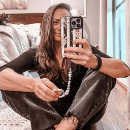 Caseco MagSafe iPhone 13 Pro Black Flower Case