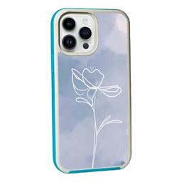 Caseco MagSafe iPhone 13 Pro Blue Flower Case