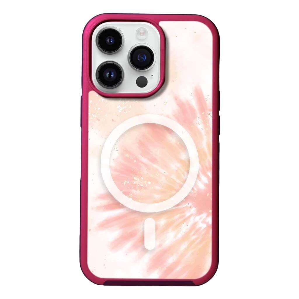 Caseco MagSafe iPhone 13 Pro Orange Tie Dye Case - Orange