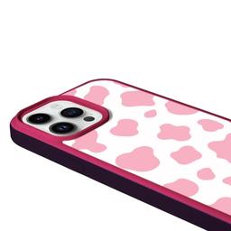 Caseco MagSafe iPhone 13 Pro Pink Cow Print Case
