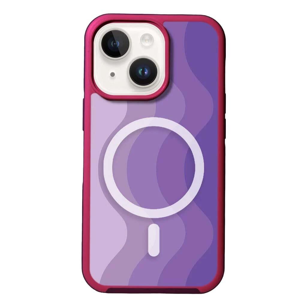 Caseco MagSafe iPhone 13 Purple Wave Case - Purple