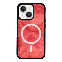 Caseco MagSafe iPhone 13 Red Marble Case - Red
