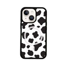Caseco MagSafe iPhone 14 Black Cow Print Case