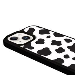Caseco MagSafe iPhone 14 Black Cow Print Case