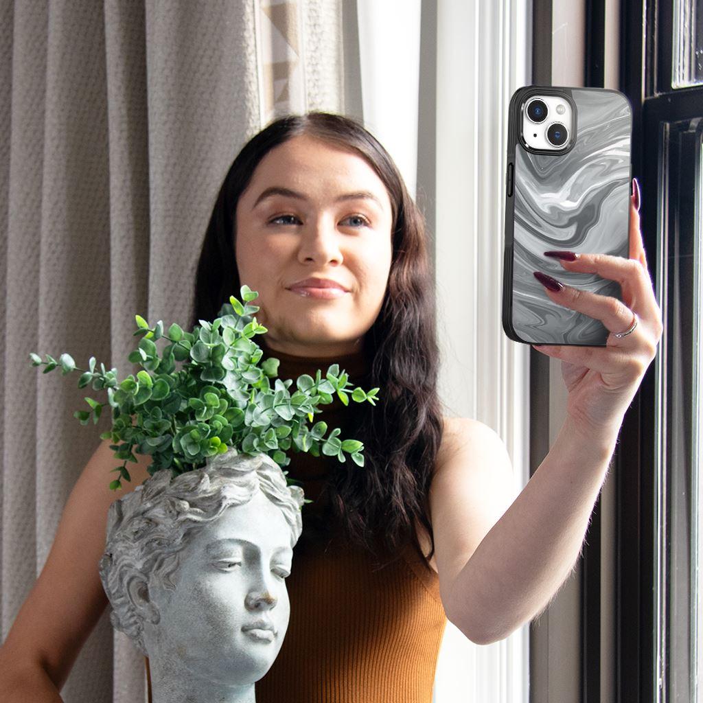 Caseco MagSafe iPhone 14 Black Swirl Case