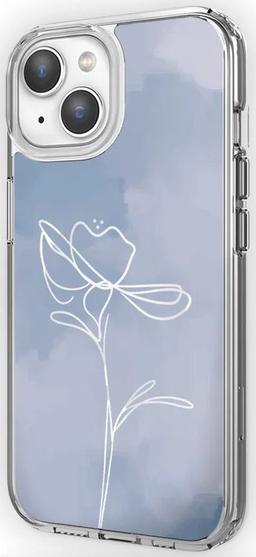 Caseco MagSafe Blue Flower Phone Case for iPhone 14