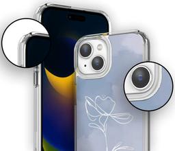 Caseco MagSafe Blue Flower Phone Case for iPhone 14