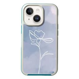 Caseco MagSafe Blue Flower Phone Case for iPhone 14