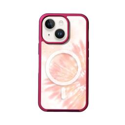 Caseco MagSafe iPhone 14 Orange Tie Dye Case - Orange