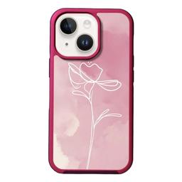 Caseco MagSafe iPhone 14 Pink Flower Case