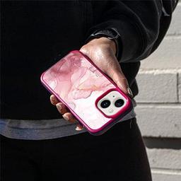 Caseco MagSafe iPhone 14 Pink Marble Case