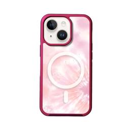 Caseco MagSafe iPhone 14 Pink Tie Dye Case