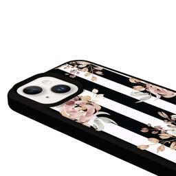 Caseco MagSafe iPhone 14 Plus Black Flower Case