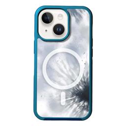 Caseco MagSafe iPhone 14 Plus Blue Tie Dye Case