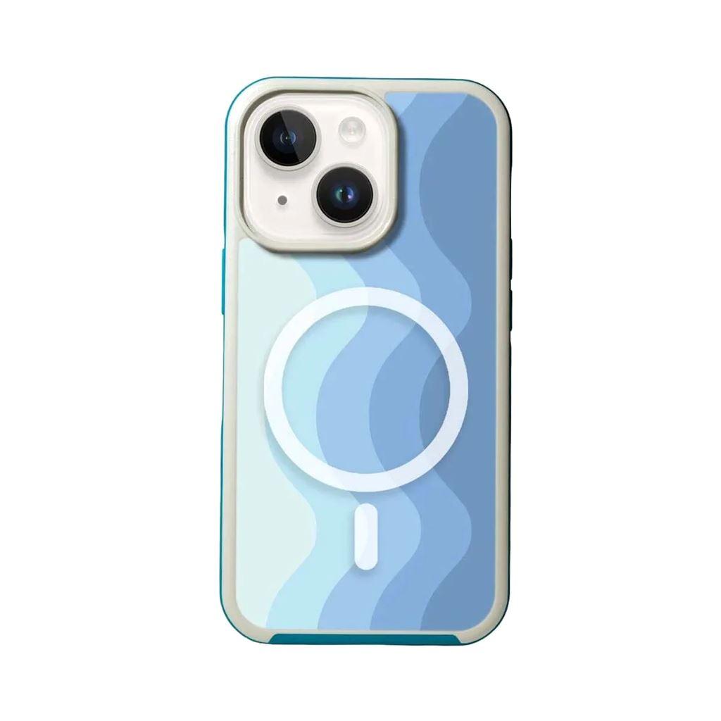 Caseco MagSafe iPhone 14 Plus Blue Wave Case