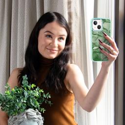 Caseco MagSafe iPhone 14 Plus Green Marble Case