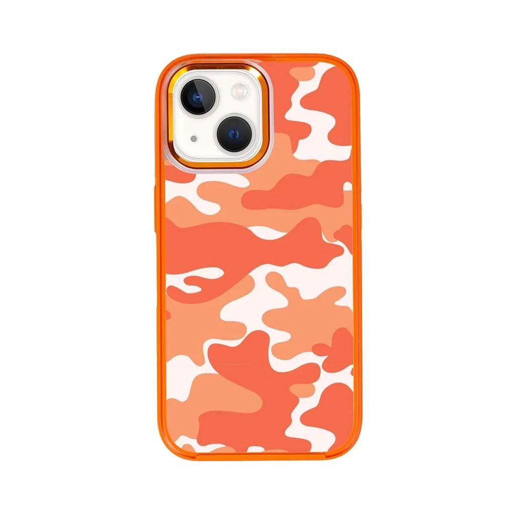 Caseco MagSafe iPhone 14 Plus Orange Camo Case