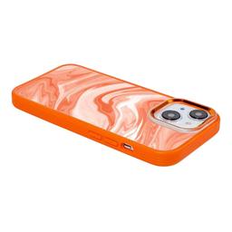 Caseco MagSafe iPhone 14 Plus Orange Swirl Case