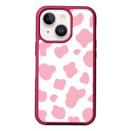 Caseco MagSafe iPhone 14 Plus Pink Cow Print Case