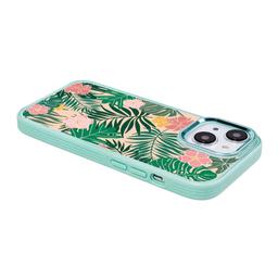 Caseco MagSafe iPhone 14 Plus Teal Wild Flower Case