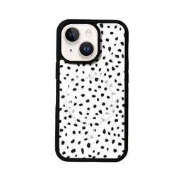 Caseco MagSafe iPhone 14 Plus White Polka Dots Case