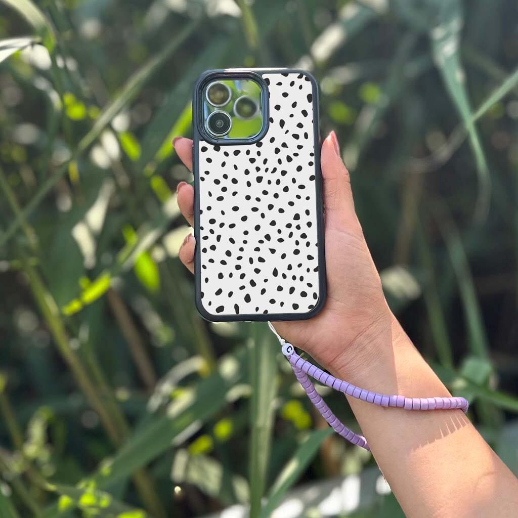 Caseco MagSafe iPhone 14 Plus White Polka Dots Case