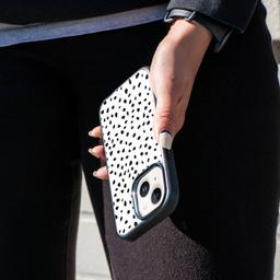 Caseco MagSafe iPhone 14 Plus White Polka Dots Case