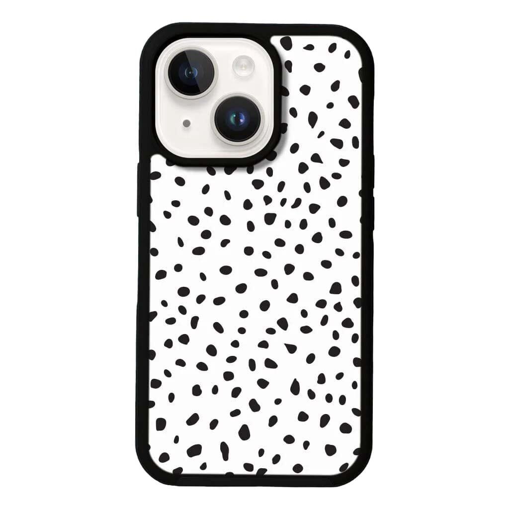 Caseco MagSafe iPhone 14 Plus White Polka Dots Case