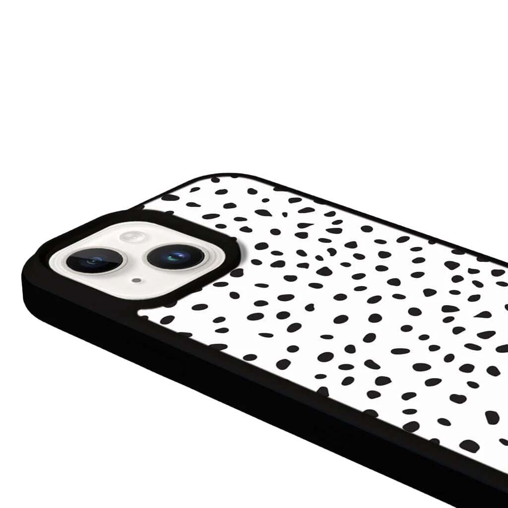 Caseco MagSafe iPhone 14 Plus White Polka Dots Case