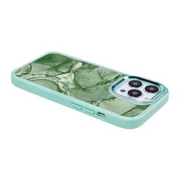 Caseco MagSafe iPhone 14 Pro Green Marble Case