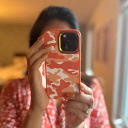 Caseco MagSafe iPhone 14 Pro Orange Camo Case