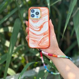 Caseco MagSafe iPhone 14 Pro Orange Swirl Case