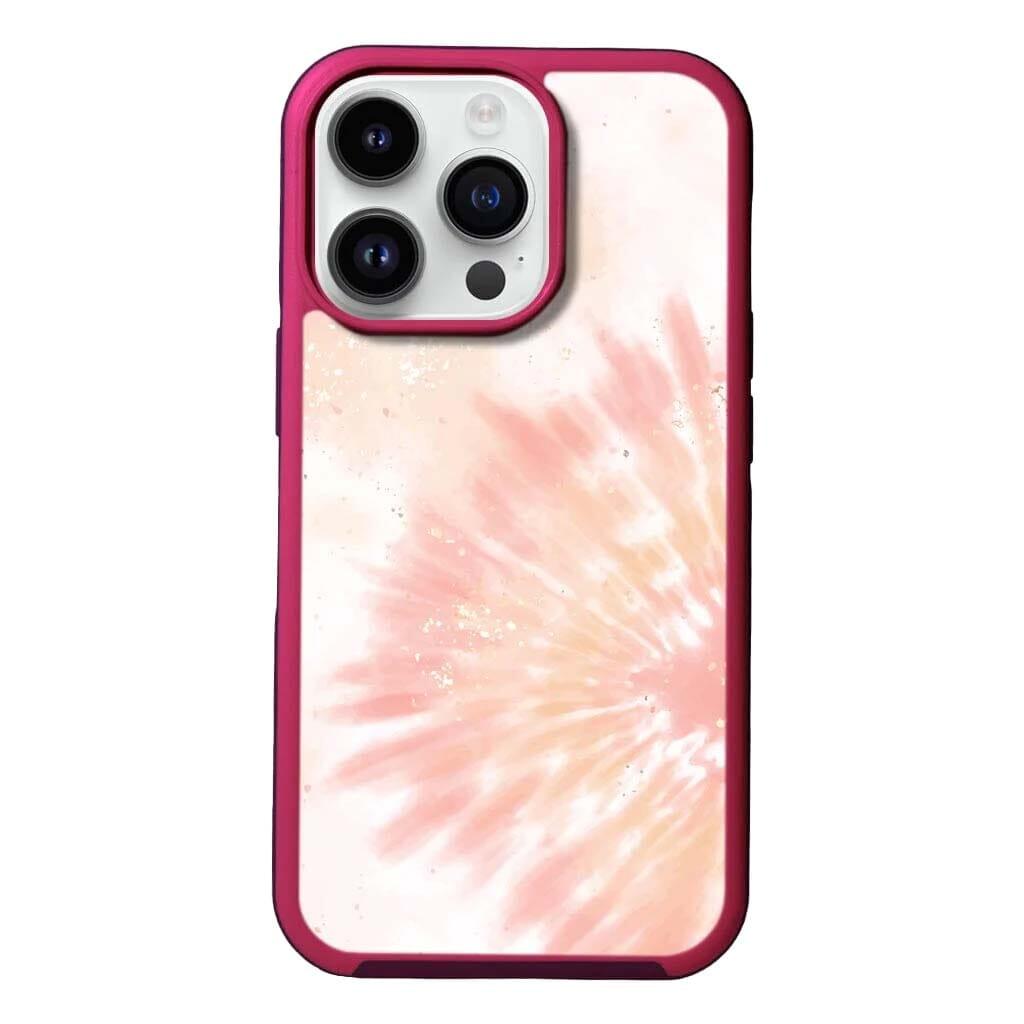 Caseco MagSafe iPhone 14 Pro Orange Tie Dye Case