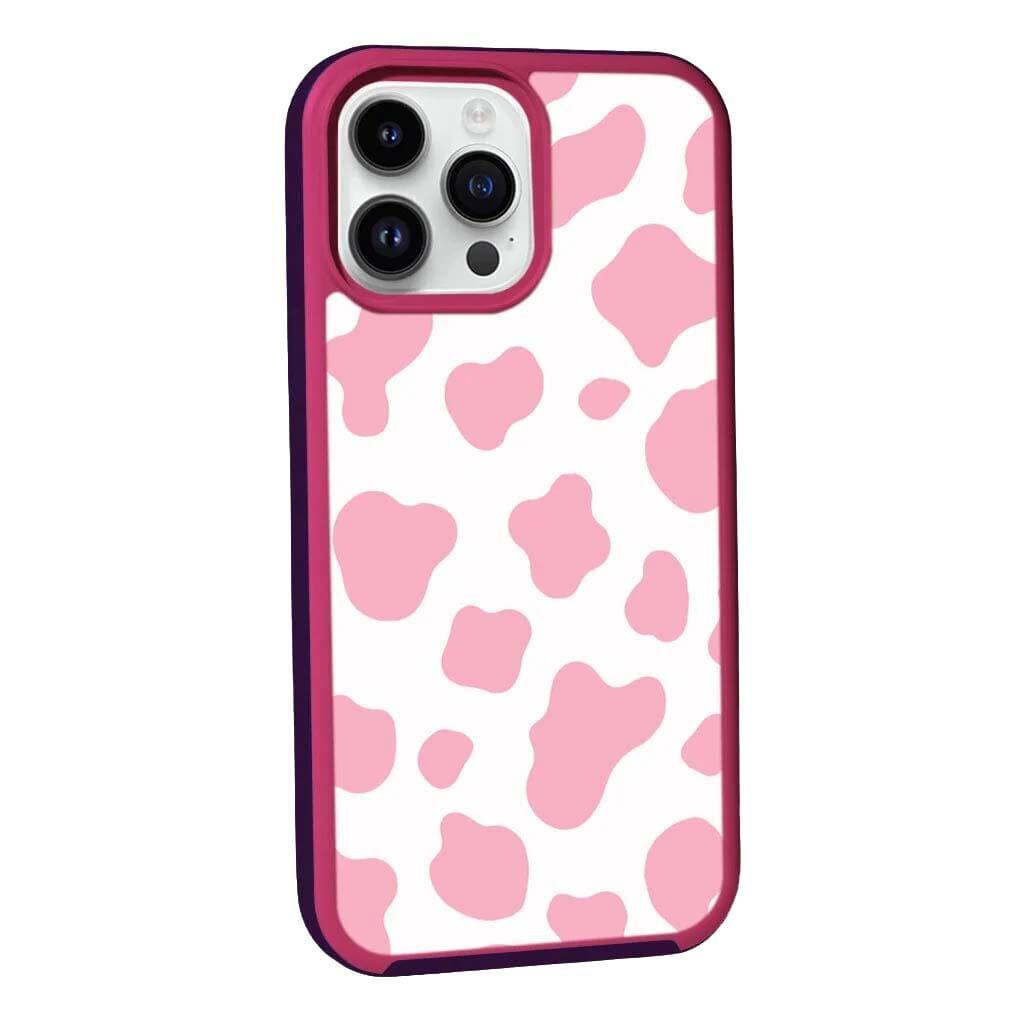 Caseco MagSafe iPhone 14 Pro Pink Cow Print Case
