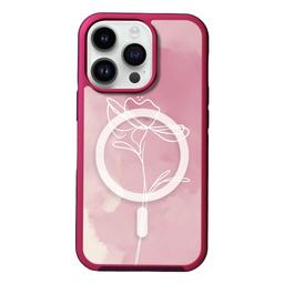 Caseco MagSafe iPhone 14 Pro Pink Flower Case