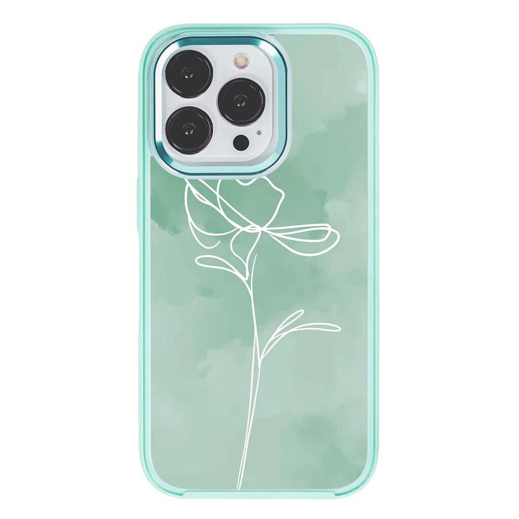 Caseco MagSafe iPhone 14 Pro Teal Flower Case