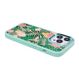 Caseco MagSafe iPhone 14 Pro Teal Wild Flower Case