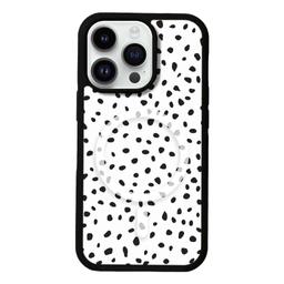 Caseco MagSafe iPhone 14 Pro White Polka Dots Case