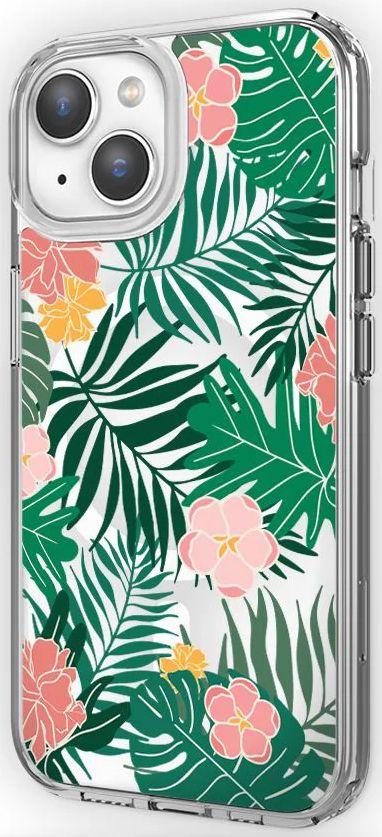 Caseco MagSafe iPhone 14 Teal Wild Flower Case