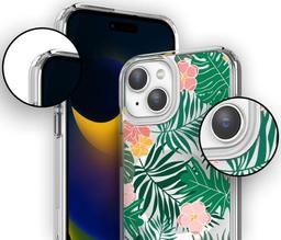 Caseco MagSafe iPhone 14 Teal Wild Flower Case