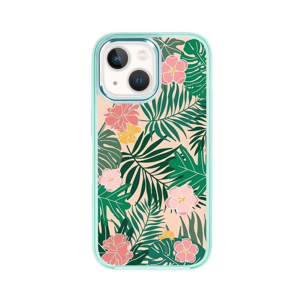 Caseco MagSafe iPhone 14 Teal Wild Flower Case