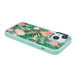 Caseco MagSafe iPhone 14 Teal Wild Flower Case