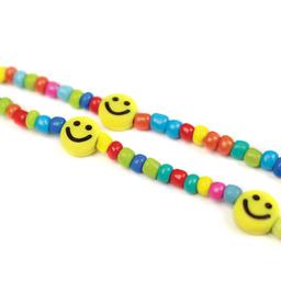 Caseco Mini Beaded Smiley Phone Charm - Charm