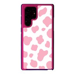 Caseco Pink Cow Print Samsung Galaxy S22 Ultra Case