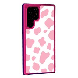 Caseco Pink Cow Print Samsung Galaxy S22 Ultra Case