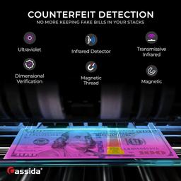 Cassida 6600 UV Currency Bill Counter - Gray